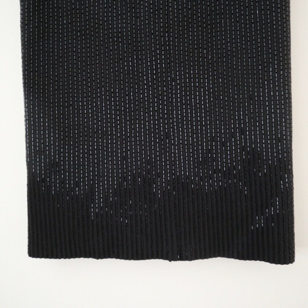 All Saints Lovise Hand Beaded Set Black Sleeveless Top US 0 & Pencil Skirt US 6 - Picture 10 of 12